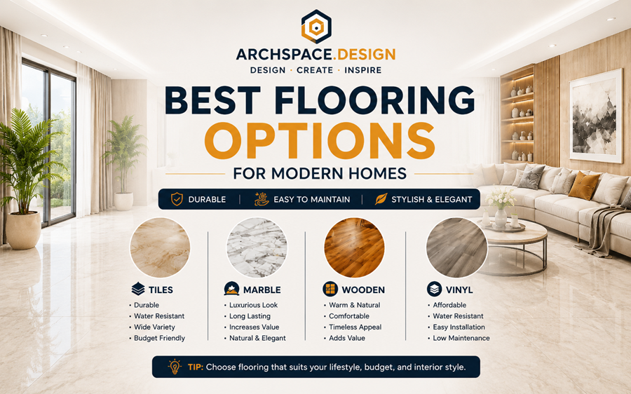 Best Flooring Options for Modern Homes: Tile, Marble, Wooden or Vinyl?
