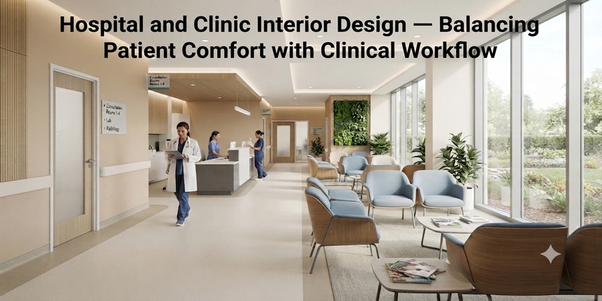 Hospital and Clinic Interior Design — Balancing Patient Comfort with Clinical Workflow
