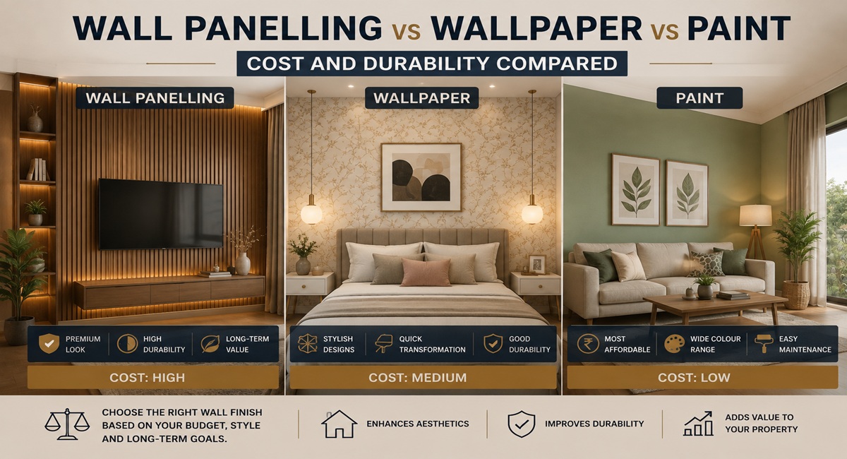 Wall Panelling vs Wallpaper vs Paint