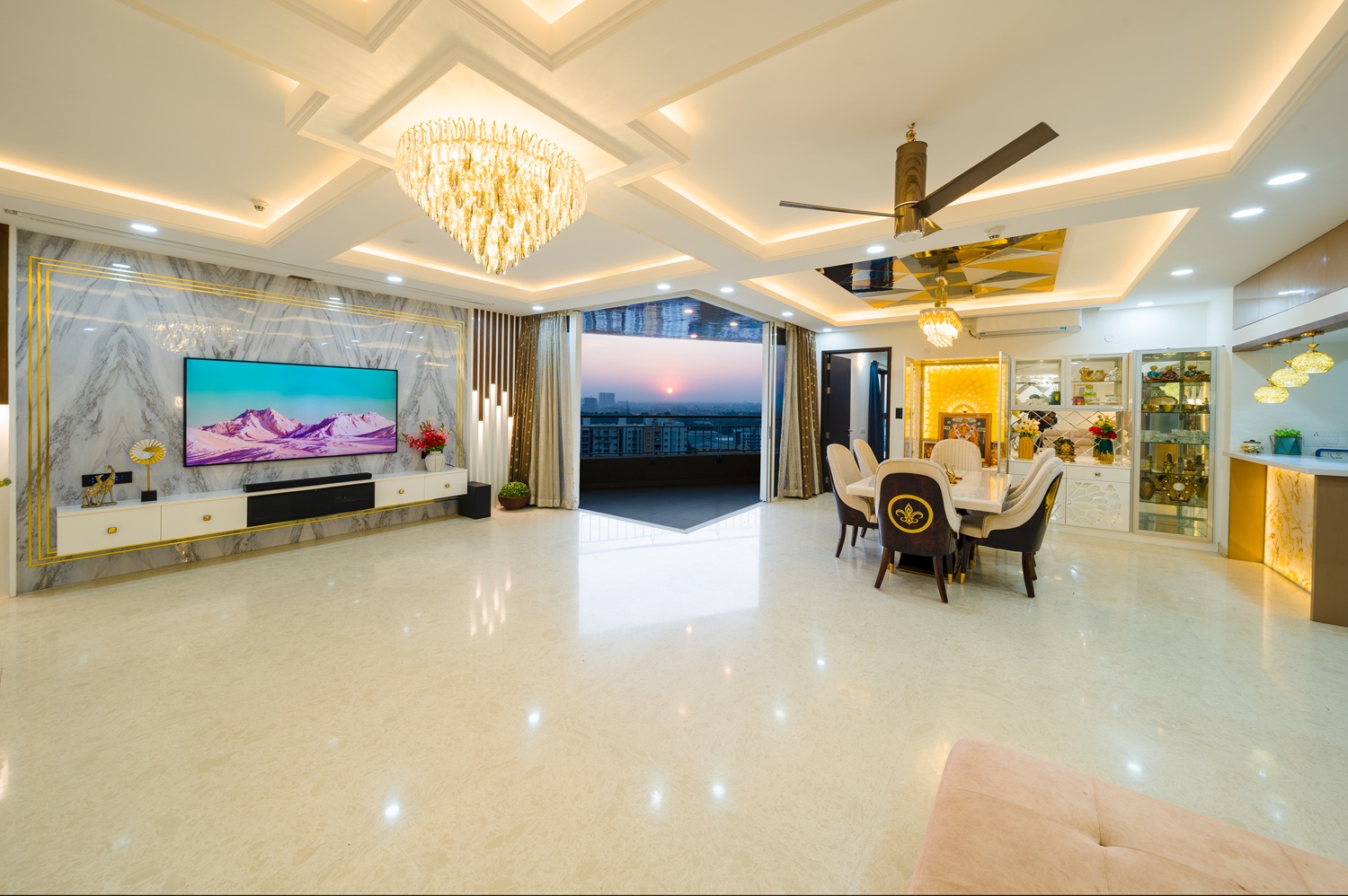 4 BHK Modern Luxury Apartment Interior Design – Godrej Gurgaon Residence
